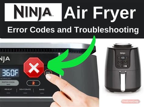 ninja air fryer lid error